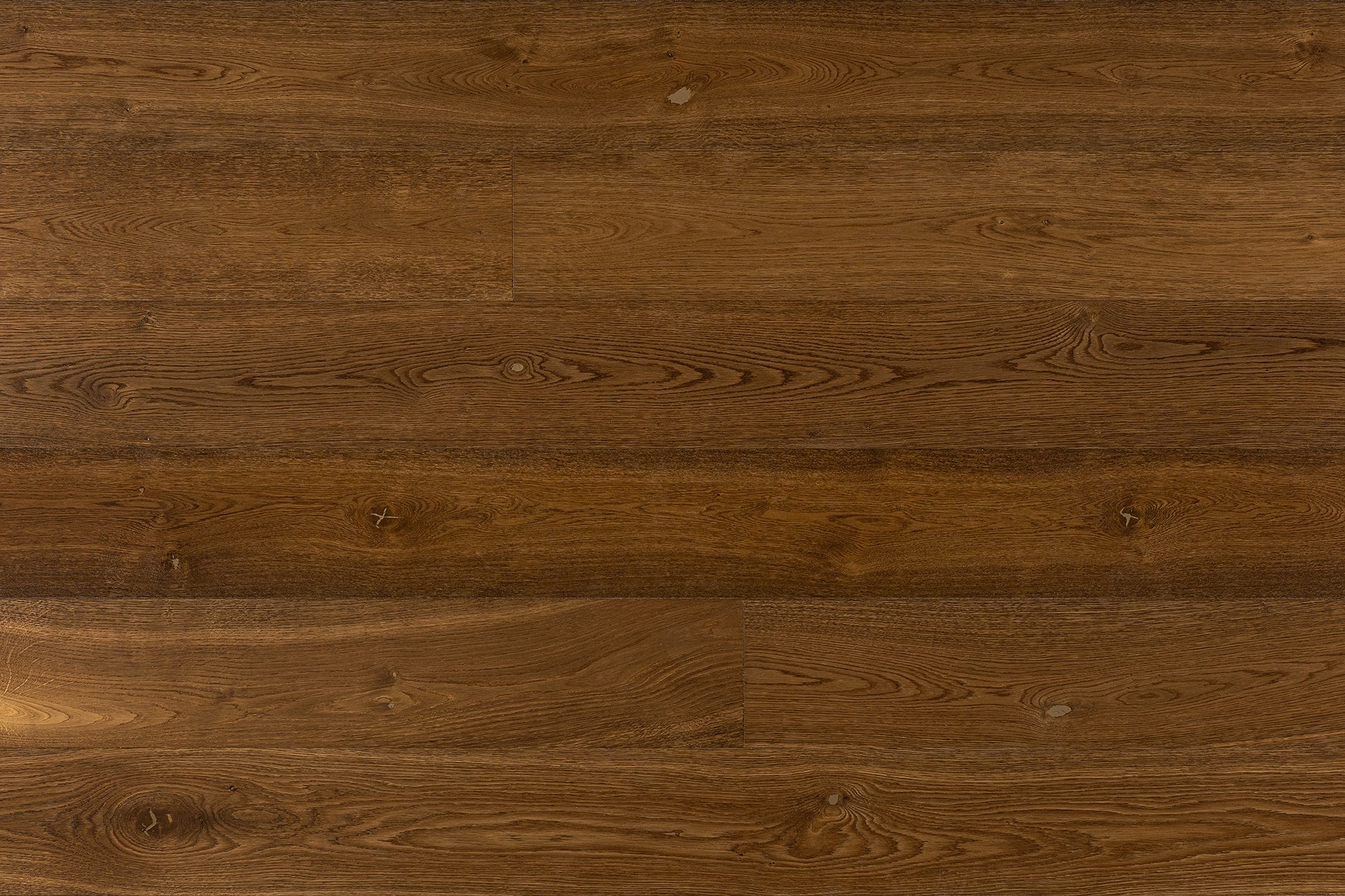 an interior view with midcentury modern furniture and northern wide wood planks on the floor