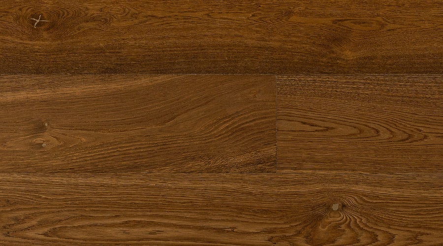 an interior view with midcentury modern furniture and northern wide wood planks on the floor